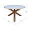 International Concepts Outdoor Teak Patio Dining Table with Polystone Top KODT-351RT-RB - alternate 3